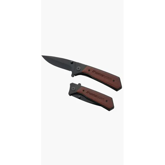 Starline Honed Folding Knife with Red Vine Wood Handle — view 5
