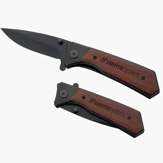 Starline Honed Folding Knife with Red Vine Wood Handle — view 7