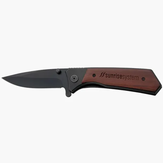 Starline Honed Folding Knife with Red Vine Wood Handle — view 8
