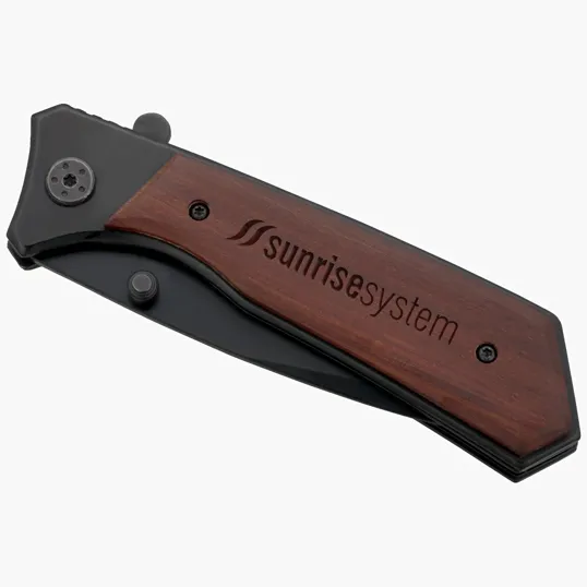 Starline Honed Folding Knife with Red Vine Wood Handle — view 9