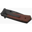 Starline Honed Folding Knife with Red Vine Wood Handle