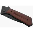Starline Honed Folding Knife with Red Vine Wood Handle — view 3