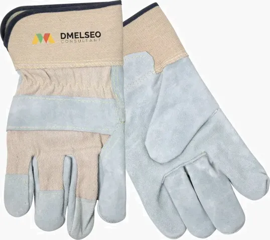 Starline Split Leather Glove with Safety Cuffs — view 2