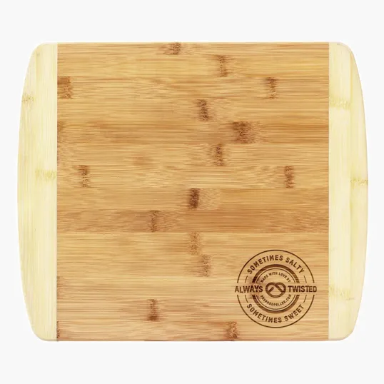 13" Two-Tone Bamboo Cutting Board by Totally Bamboo