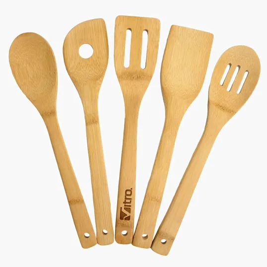 Totally Bamboo 5-Piece Bamboo Cooking Utensil Set