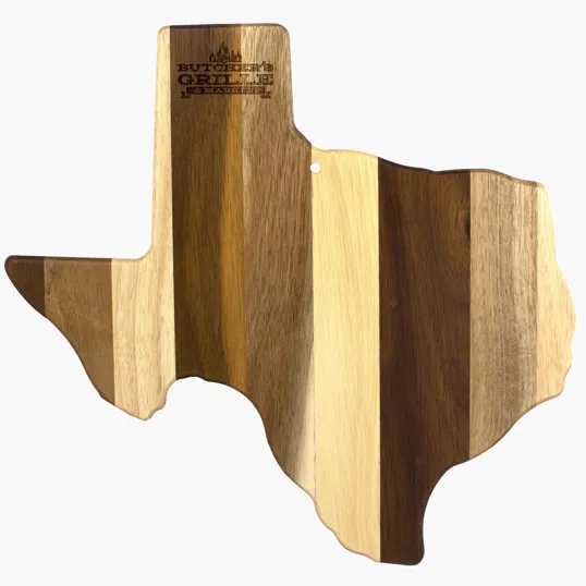 Rock & Branch® Shiplap Series Texas State Shaped Wood Serving and Cutting Board