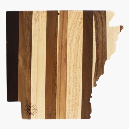 Rock & Branch® Shiplap Series Arkansas State Shaped Wood Serving and Cutting Board