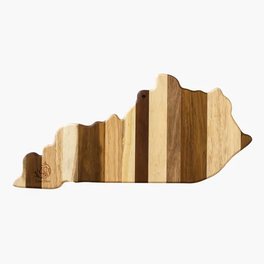Rock & Branch® Shiplap Series Kentucky State Shaped Wood Serving and Cutting Board