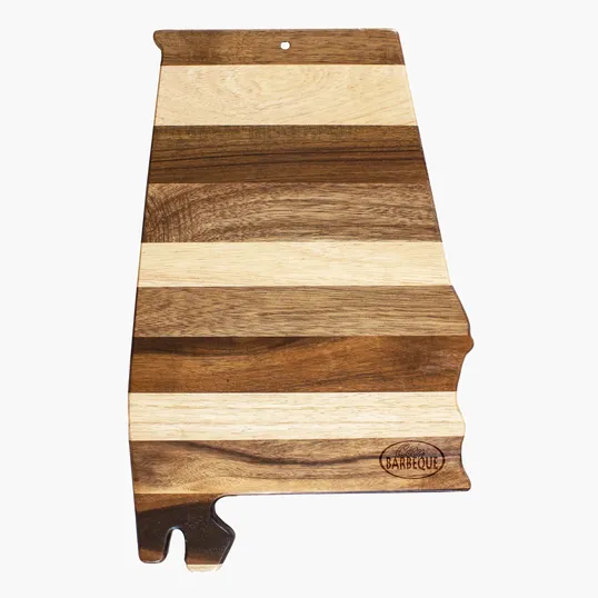 Rock & Branch® Shiplap Series Alabama State Shaped Wood Serving and Cutting Board
