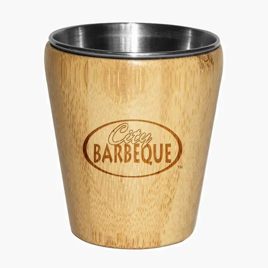 Totally Bamboo Bamboo and Stainless Steel Shot Glass