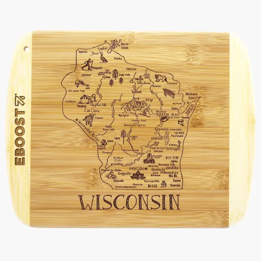 Totally Bamboo Wisconsin Serving & Cutting Board