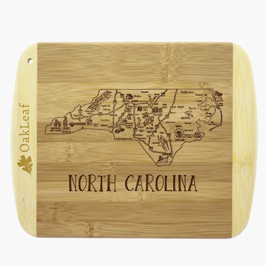 Totally Bamboo North Carolina Serving & Cutting Board
