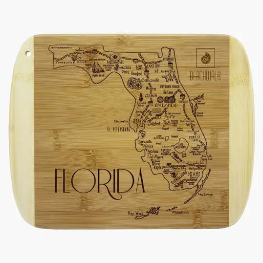 A Slice of Life Florida Bamboo Serving & Cutting Board