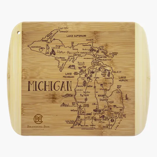 Totally Bamboo Michigan Serving & Cutting Board