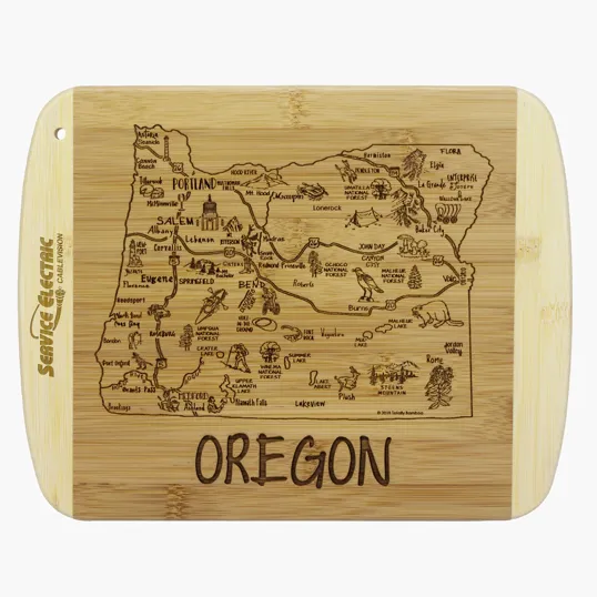 Totally Bamboo Oregon Serving & Cutting Board
