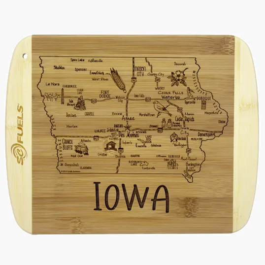Totally Bamboo Iowa Serving & Cutting Board