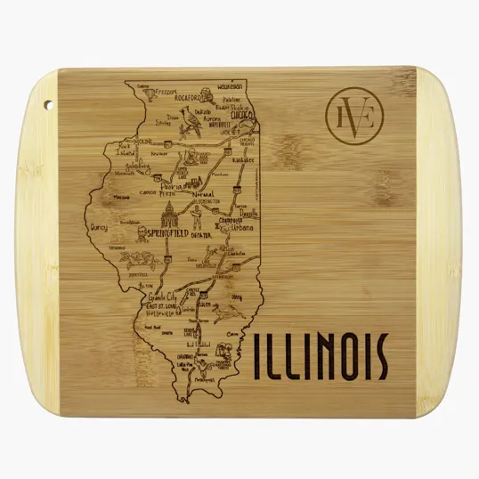 Totally Bamboo Illinois Serving & Cutting Board