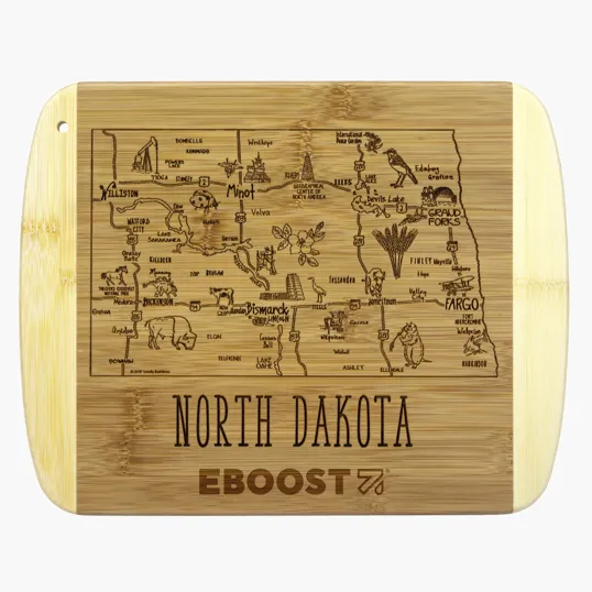 Totally Bamboo North Dakota Serving & Cutting Board