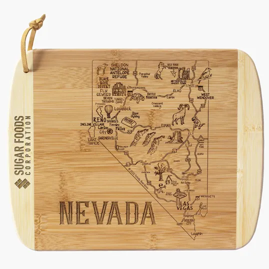 A Slice of Life Nevada Bamboo Serving & Cutting Board