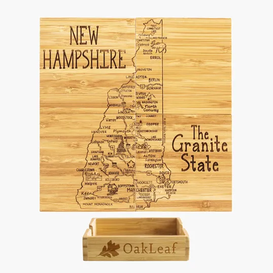 New Hampshire Puzzle Coaster Set
