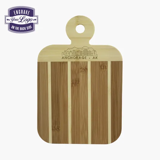 Totally Bamboo Striped Paddle City Skyline Board - Anchorage