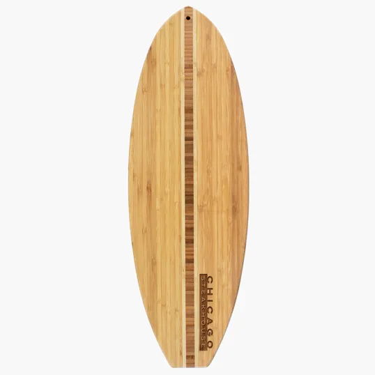 Surfboard Bamboo Cutting & Serving Board
