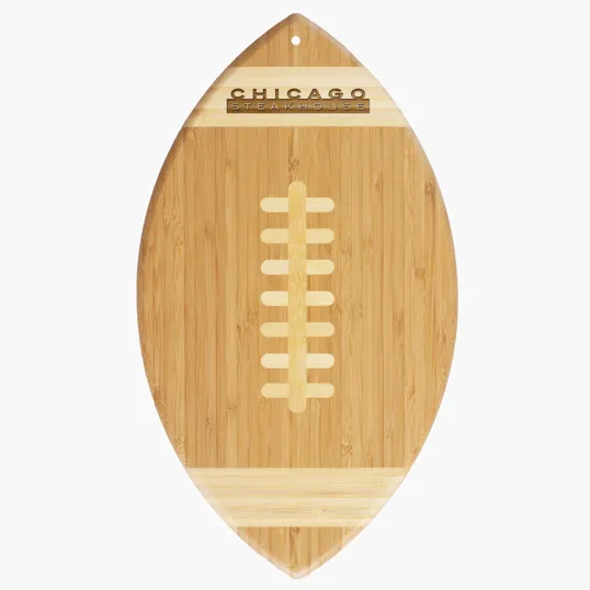 Totally Bamboo Football Shaped Serving and Cutting Board