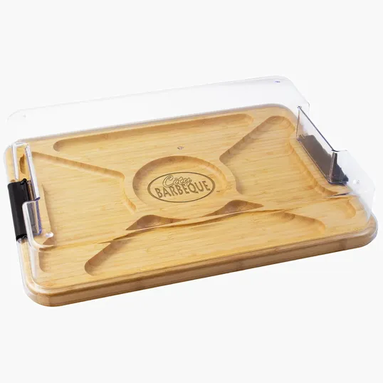 Totally Bamboo Covered Rectangle Charcuterie Board