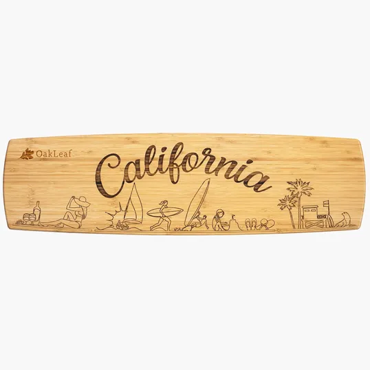 Totally Bamboo California State Charcuterie Board