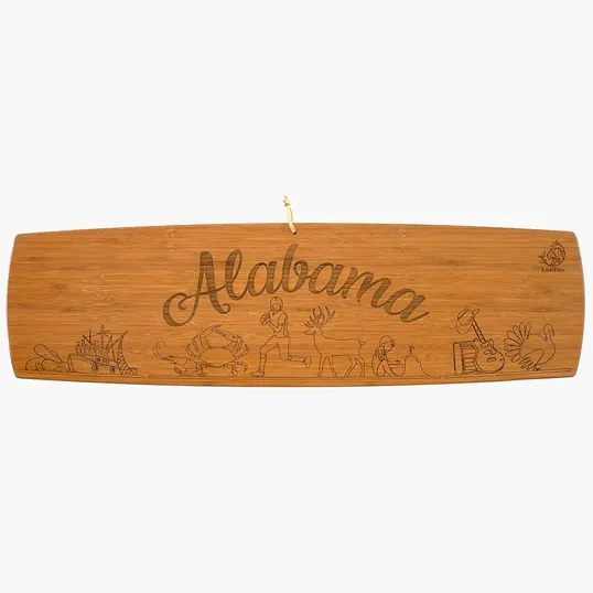 Alabama State Charcuterie Board by Totally Bamboo