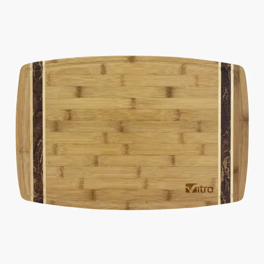 18" Marbled Bamboo Cutting Board by Totally Bamboo