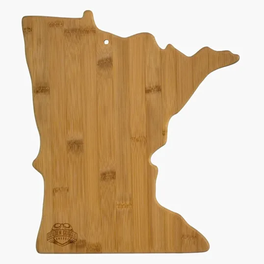 Totally Bamboo Minnesota State Cutting and Serving Board