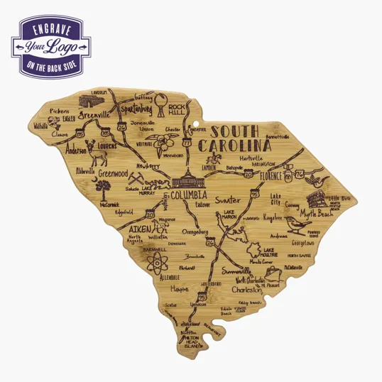 Destination South Carolina Bamboo Cutting & Serving Board