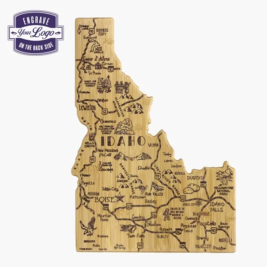 Totally Bamboo Destination Idaho Cutting & Serving Board
