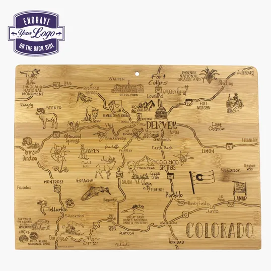 Totally Bamboo Destination Colorado Cutting & Serving Board