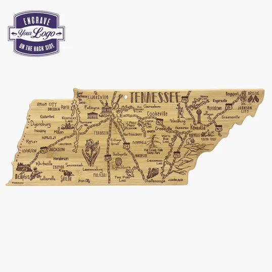 Totally Bamboo Destination Tennessee Cutting & Serving Board