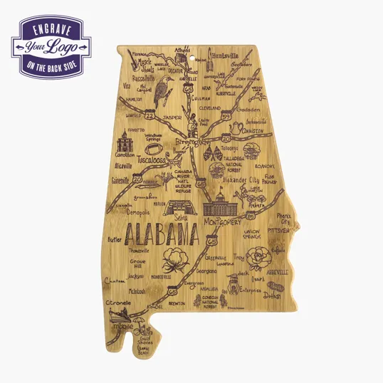 Totally Bamboo Destination Alabama Cutting & Serving Board