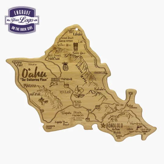 Totally Bamboo Destination Oahu Hawaii Cutting & Serving Board