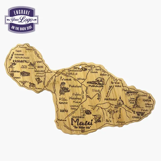 Totally Bamboo Destination Maui Hawaii Cutting & Serving Board