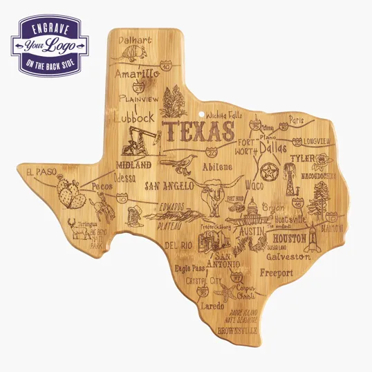 Totally Bamboo Destination Texas Cutting & Serving Board