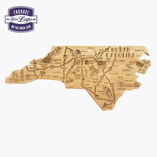 Totally Bamboo Destination North Carolina Cutting & Serving Board