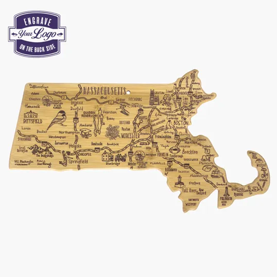 Totally Bamboo Destination Massachusetts Cutting & Serving Board