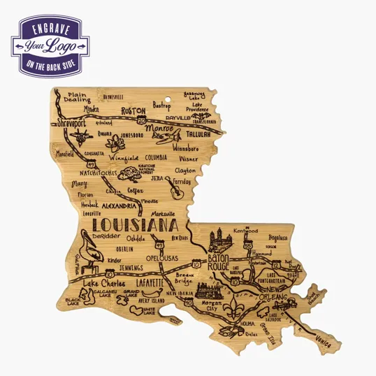 Totally Bamboo Destination Louisiana Cutting & Serving Board