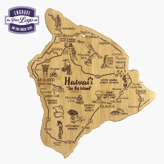 Totally Bamboo Destination Hawaii Big Island Cutting & Serving Board