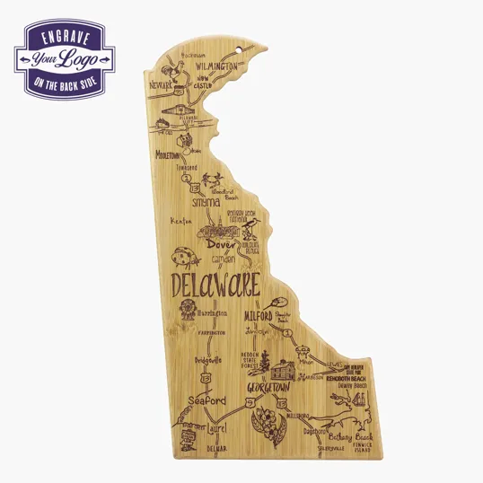 Totally Bamboo Destination Delaware Cutting & Serving Board