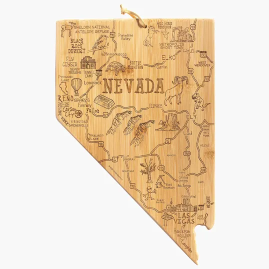 Totally Bamboo Destination Nevada Cutting & Serving Board