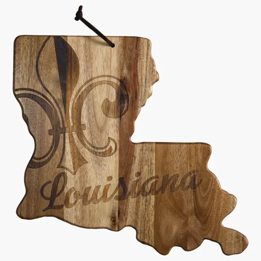 Rock & Branch® Origins Series Louisiana State Shaped Acacia Wood Cutting Board