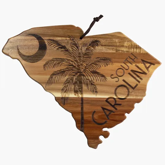 Rock & Branch® Origins Series South Carolina State Shaped Wood Serving and Cutting Board