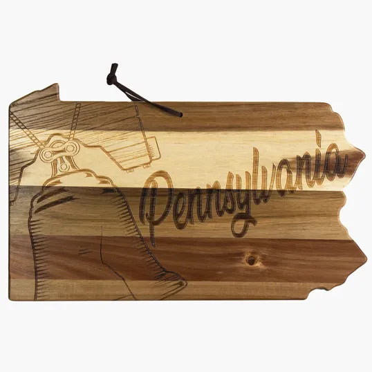 Rock & Branch® Origins Series Pennsylvania State Shaped Acacia Wood Cutting Board