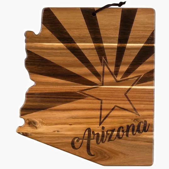 Rock & Branch® Origins Series Arizona State Shaped Wood Serving and Cutting Board